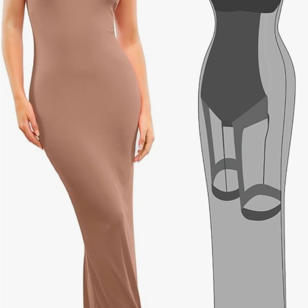 Built in Shape wear Maxi Dress